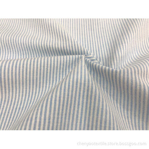T/C Oxford Woven Yarn-dyed Stripe Fabric